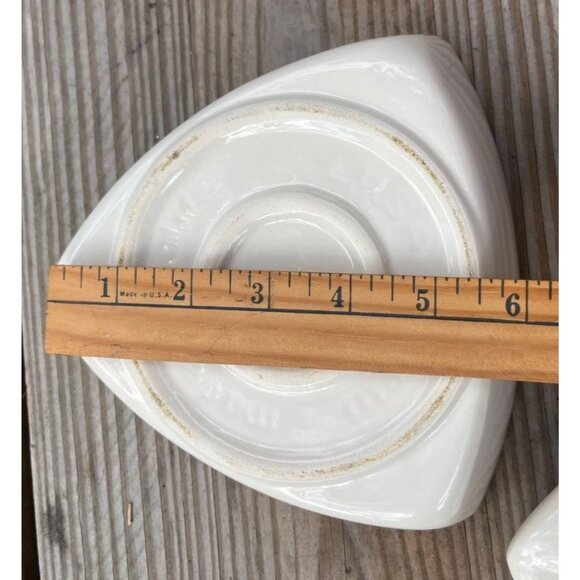 Mid-Century Modern Triangle Bowl With Lid California Pottery Atomic Style - Picture 8 of 11